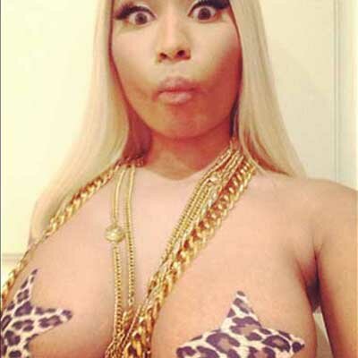 Nicki Minaj Topless Pasties Instagram